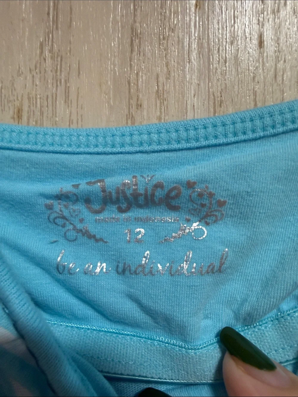 Justice light blue